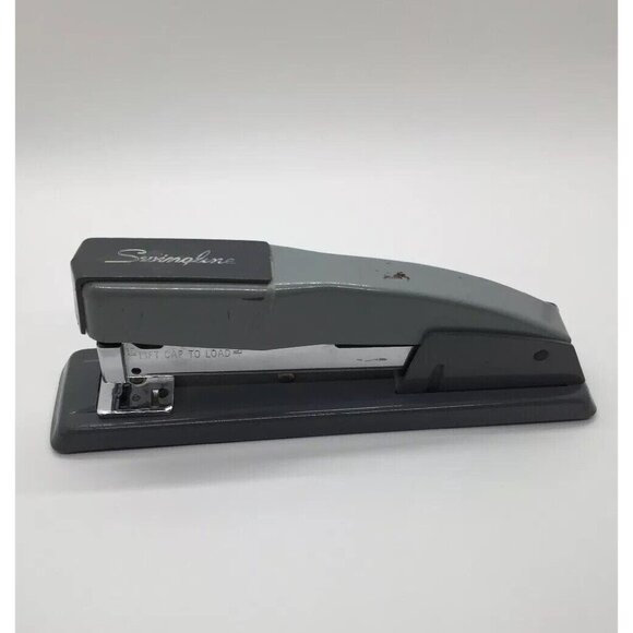 Swingline Stapler Model 444 Rare Metal Made in USA Mid Century Vintage - Picture 9 of 13